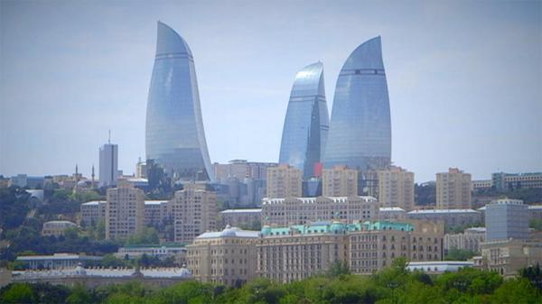 کارت پستال از جمهوری آذربایجان؛ برجهای آتش کارت پستال از جمهوری آذربایجان؛ برجهای آتش